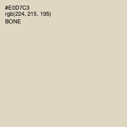 #E0D7C3 - Bone Color Image