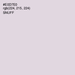 #E0D7E0 - Snuff Color Image