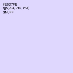 #E0D7FE - Snuff Color Image