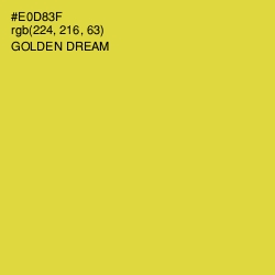 #E0D83F - Golden Dream Color Image