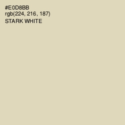 #E0D8BB - Stark White Color Image