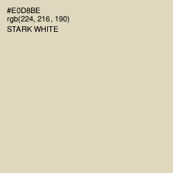 #E0D8BE - Stark White Color Image