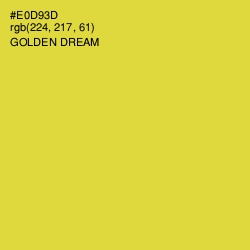 #E0D93D - Golden Dream Color Image