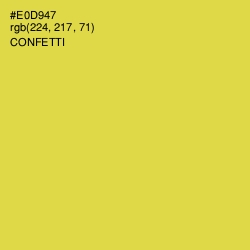 #E0D947 - Confetti Color Image