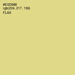 #E0D988 - Flax Color Image