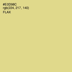 #E0D98C - Flax Color Image