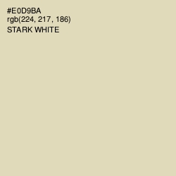 #E0D9BA - Stark White Color Image