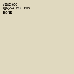 #E0D9C0 - Bone Color Image
