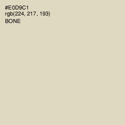 #E0D9C1 - Bone Color Image