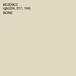 #E0D9C2 - Bone Color Image