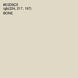 #E0D9C5 - Bone Color Image