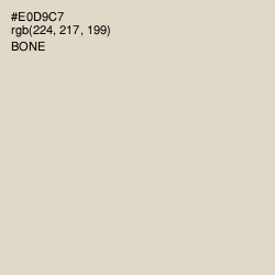 #E0D9C7 - Bone Color Image