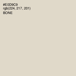 #E0D9C9 - Bone Color Image