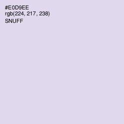 #E0D9EE - Snuff Color Image