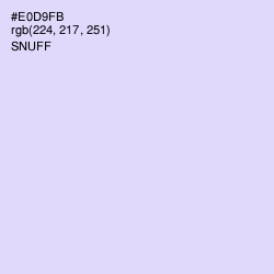 #E0D9FB - Snuff Color Image