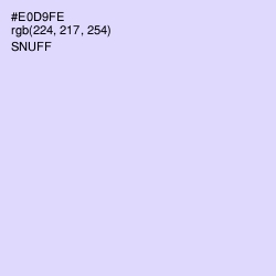 #E0D9FE - Snuff Color Image