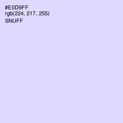 #E0D9FF - Snuff Color Image