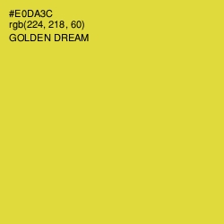 #E0DA3C - Golden Dream Color Image