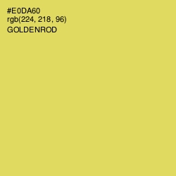 #E0DA60 - Goldenrod Color Image