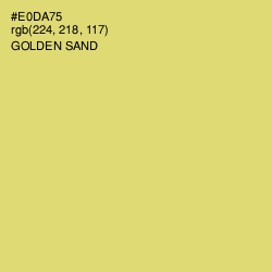 #E0DA75 - Golden Sand Color Image