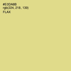 #E0DA8B - Flax Color Image