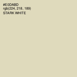 #E0DABD - Stark White Color Image