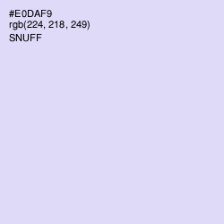 #E0DAF9 - Snuff Color Image