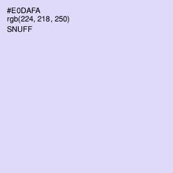 #E0DAFA - Snuff Color Image