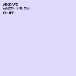 #E0DAFD - Snuff Color Image