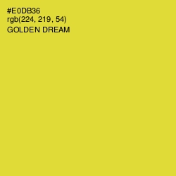 #E0DB36 - Golden Dream Color Image