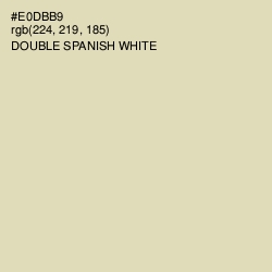 #E0DBB9 - Double Spanish White Color Image