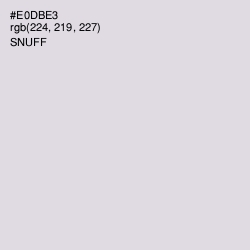 #E0DBE3 - Snuff Color Image