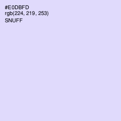 #E0DBFD - Snuff Color Image