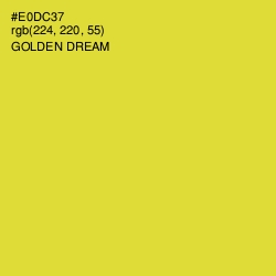 #E0DC37 - Golden Dream Color Image