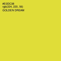 #E0DC38 - Golden Dream Color Image