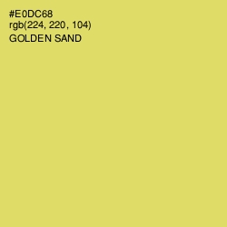 #E0DC68 - Golden Sand Color Image
