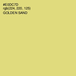 #E0DC7D - Golden Sand Color Image