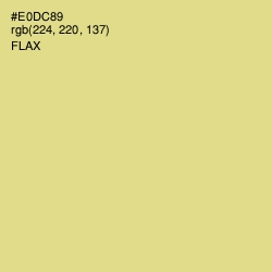 #E0DC89 - Flax Color Image