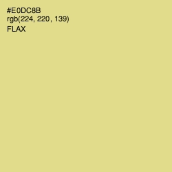 #E0DC8B - Flax Color Image