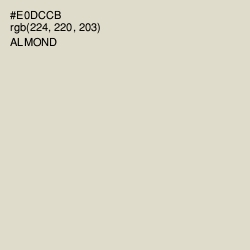 #E0DCCB - Almond Color Image