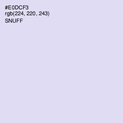 #E0DCF3 - Snuff Color Image