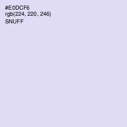 #E0DCF6 - Snuff Color Image