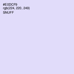 #E0DCF9 - Snuff Color Image