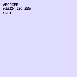 #E0DCFF - Snuff Color Image