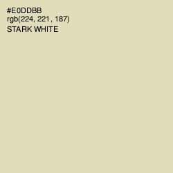 #E0DDBB - Stark White Color Image