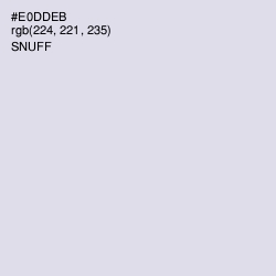 #E0DDEB - Snuff Color Image