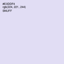 #E0DDF4 - Snuff Color Image