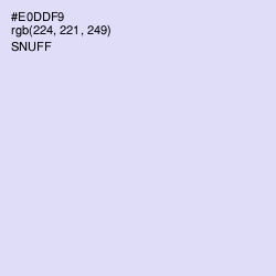 #E0DDF9 - Snuff Color Image