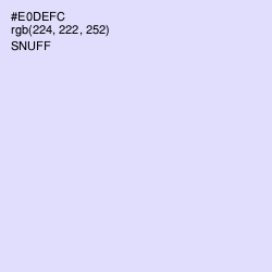 #E0DEFC - Snuff Color Image