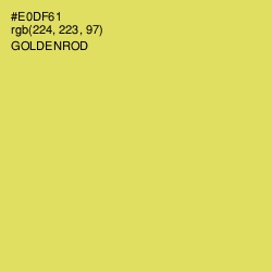 #E0DF61 - Goldenrod Color Image